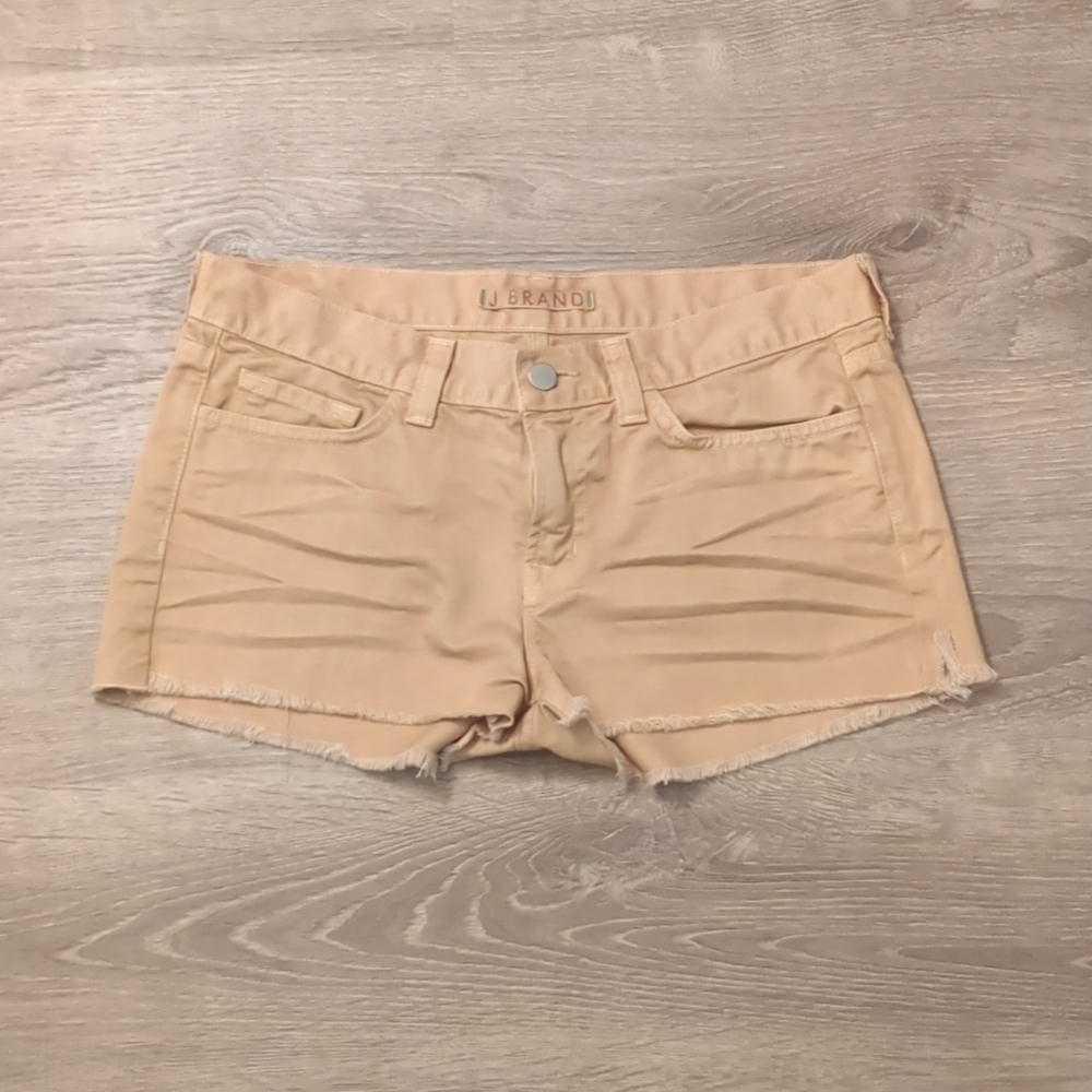 J brand mustard cut off shorts size 29
